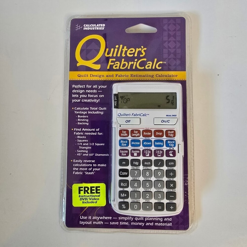 NEW Calculated Industries Quilter’s FabriCalc Quilt Design & Fabric Estimator